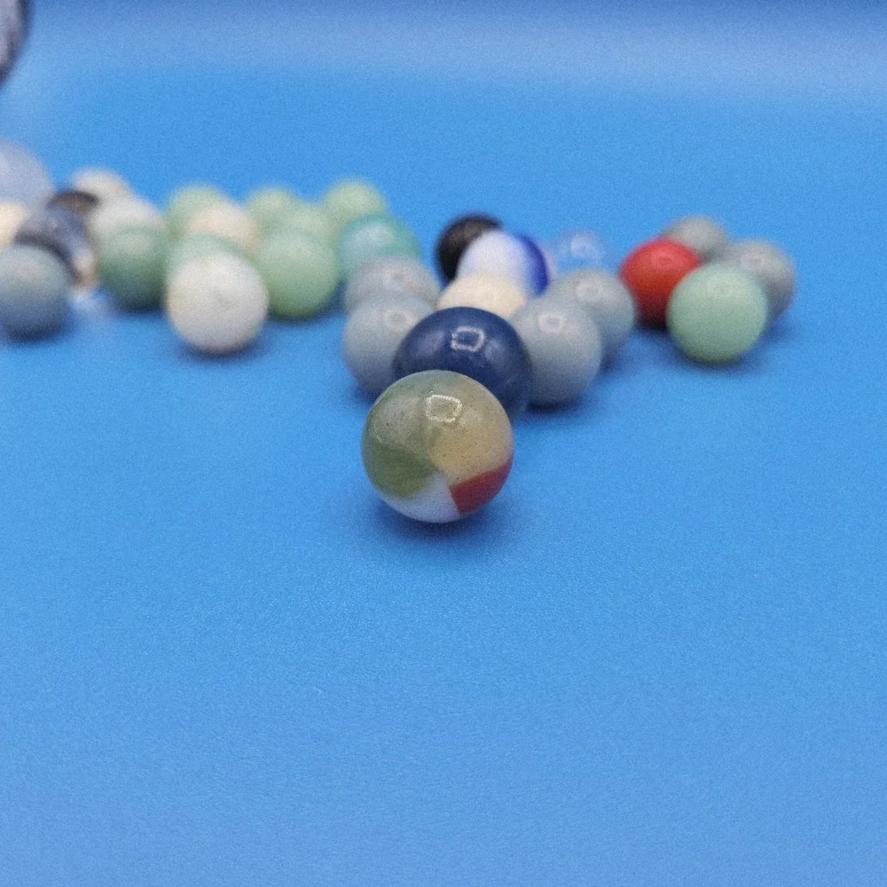 Vintage Glass Marbles Lot Assorted Colors‎ Sizes Shooters and Players 30pc